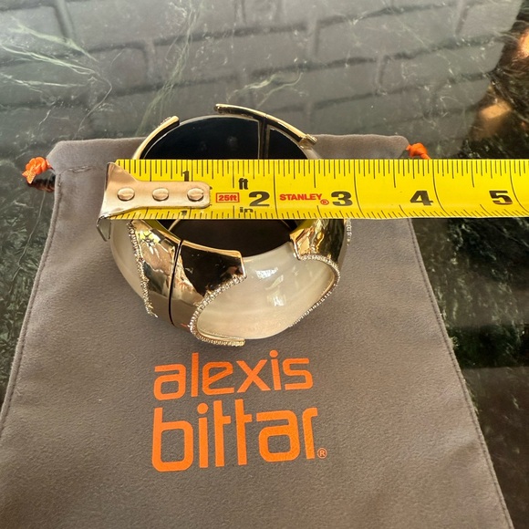 Alexis Bittar VERY RARE Moon Stone ,Gold and Diamond Bracelet - Picture 9 of 14